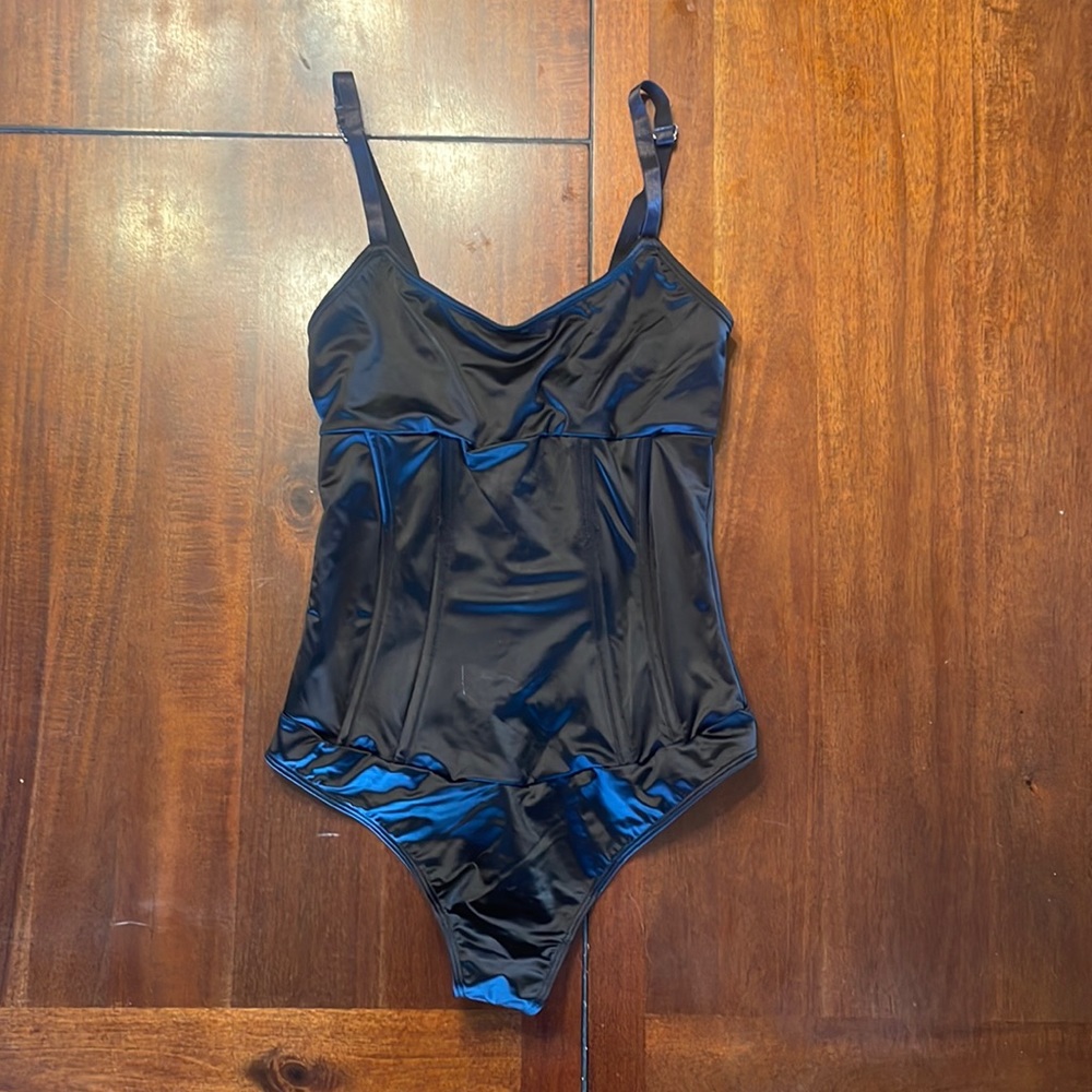 Black bodysuit with built in corset.